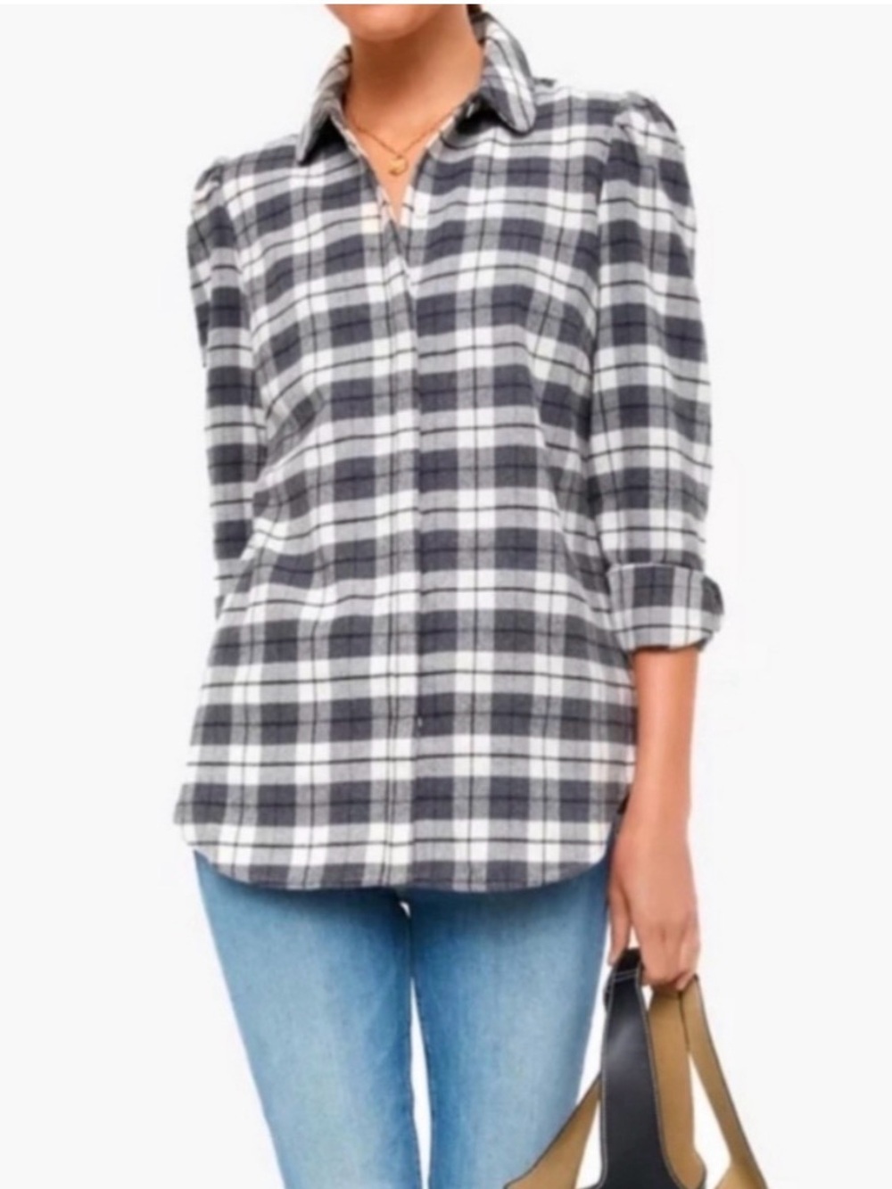 Tuckernuck Black and White Plaid Button-Down Shirt